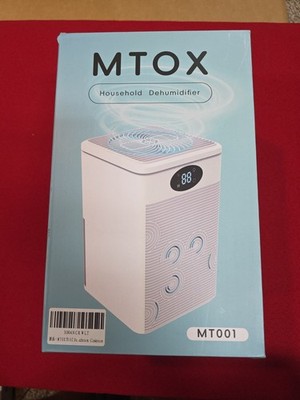 MTOX 75OZ Household Dehumidifier  MT001, NEW IN BOX!!!