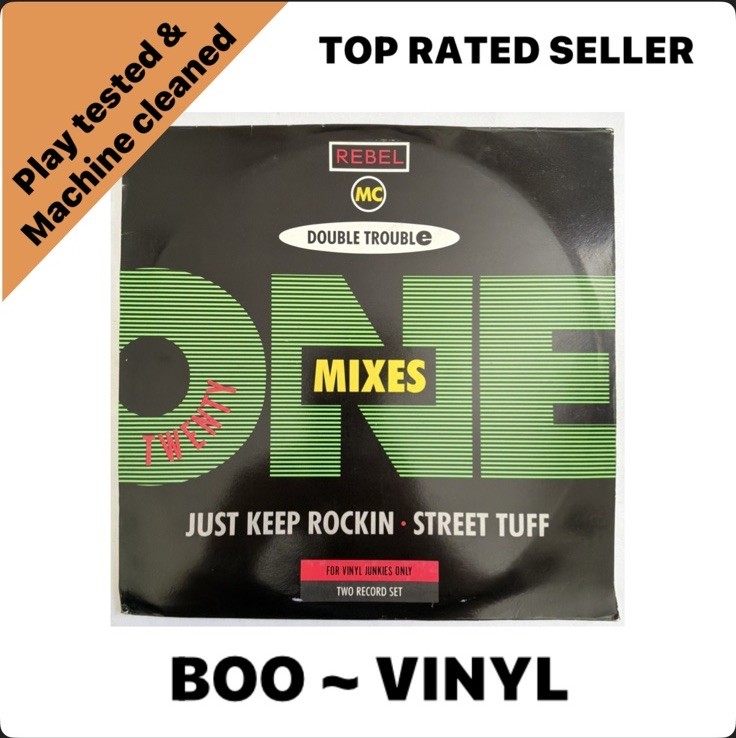 Rebel MC - Twenty One Mixes - Double Lp Hip Hop / House Vinyl Record EX / VG