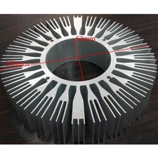 150mmx63mm Round LED Heatsink Radiator Aluminum Heat Sink Radiator H=30-100mm