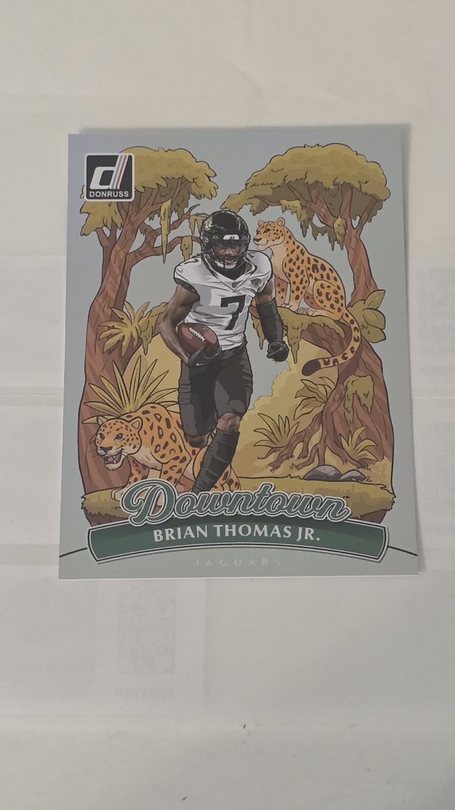 Brian Thomas Jr. #2 Football Cards 2025 Panini Donruss Downtown trading card — raw and PSA graded price guide