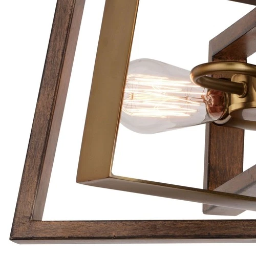 Dunning 2-Light Semi-Flush Mount in Transitional and Rectangular Style 11 Inch - Picture 2 of 9