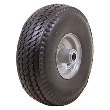 Marastar 30031 Flat Free Wheel, Polyurethane, 300 Lb, Gray
