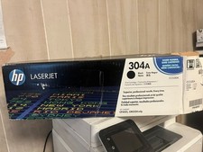 HP 304A CC530A Black Original LaserJet Toner OPEN BOX - pull tab intact