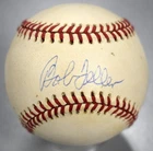 Bob Feller Signed Official American League Baseball Autograph Cleveland