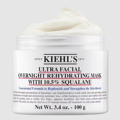 Kiehl's Since 1851 Ultra Facial Overnight Hydrating Mask with 10.5% Squalane
