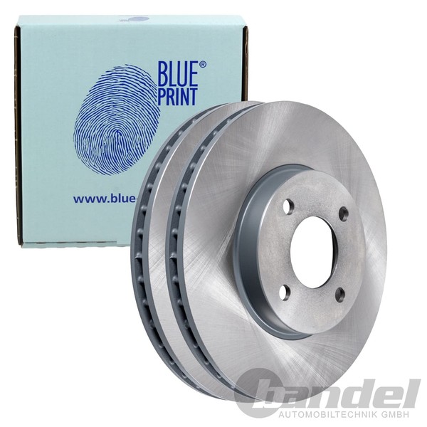 2X Blue Print Bremsscheiben Ø260Mm Vorne Passend FÜR Nissan Micra Note-image