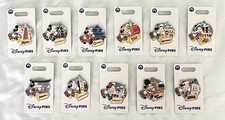 Disney EPCOT World Showcase TODOS LOS 11 Países Mickey Mouse Juego de Prendedores TOTALMENTE NUEVO