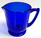 Vtg. Hazel Atlas Cobalt Blue Glass 4 Cups Measuring and Mixing Pitcher Cup