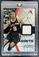 2003-04 Fleer E-X Tony Parker Net Assets Game Used Jersey #TP-NAJ Spurs