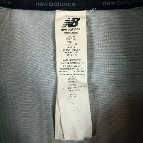 New Balance Sweater Jacket Mens Large M Black -Grey Fleece Full Zip Soft Shell - Picture 2 of 8