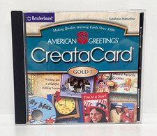 AMERICAN GREETINGS CREATACARD GOLD 7 CD-ROM 2002 BRODERBUND  WINDOWS 98/2000 