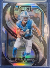2024 Panini Select - Premier Level Amon-Ra St. Brown #105 Silver Prizm Die-Cut