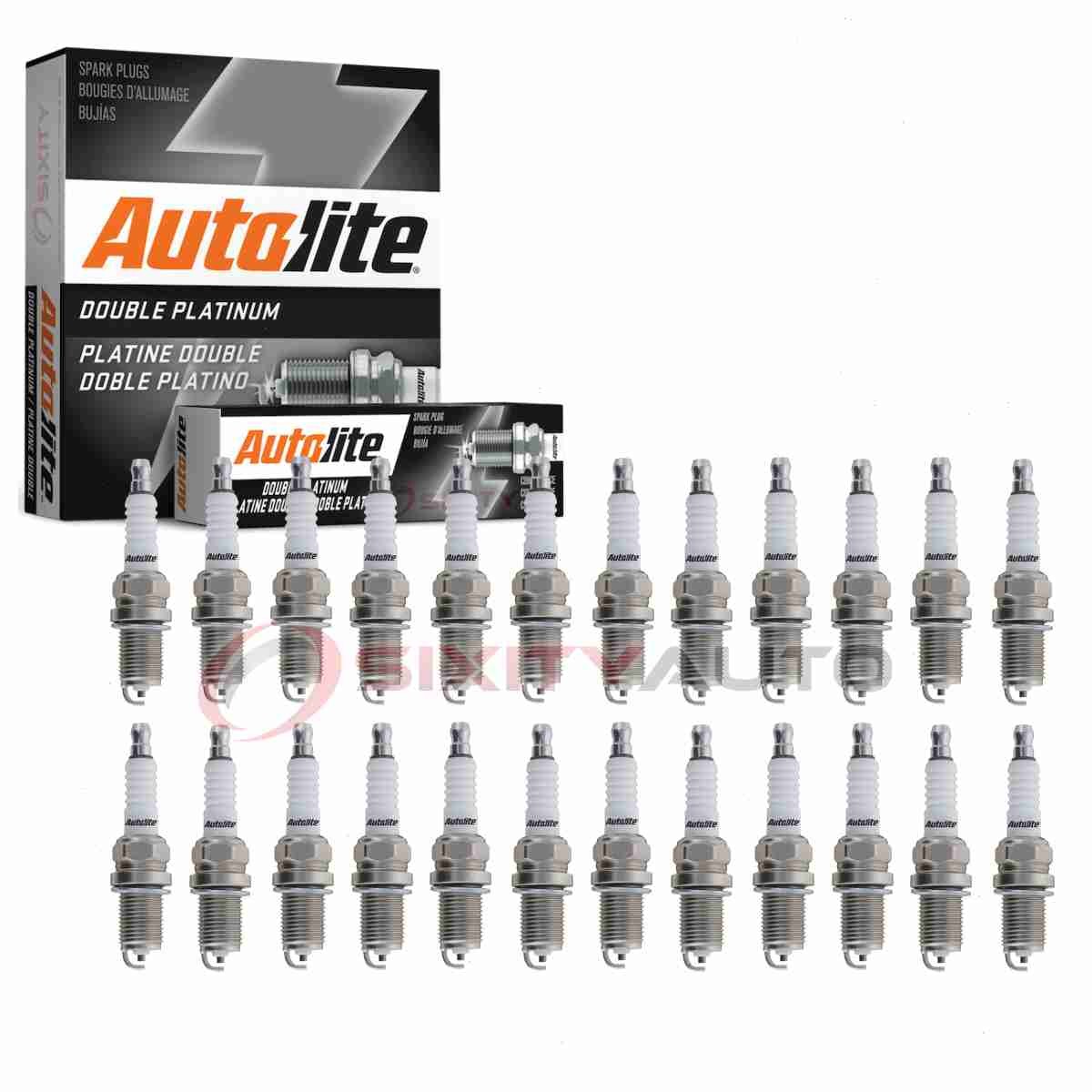 24 pc Autolite Double Platinum Spark Plugs for 2005-2011 Mercedes-Benz SL600 wl
