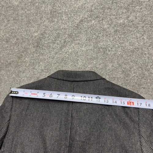 Officine Générale 100% Wool Chalkstripe Jacket Sport Blazer Men EU 50 US 40 Gray image 12