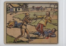 1938 Gum Inc Horrors of War R69 Wine-sotted Soldier Kills Villagers #123 14tz