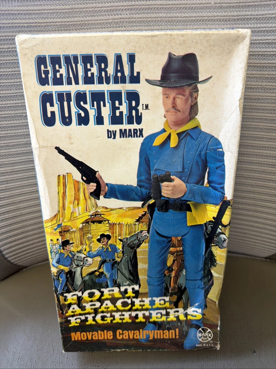 Marx Johnny West Series General Custer with 1st Edition Box Toy