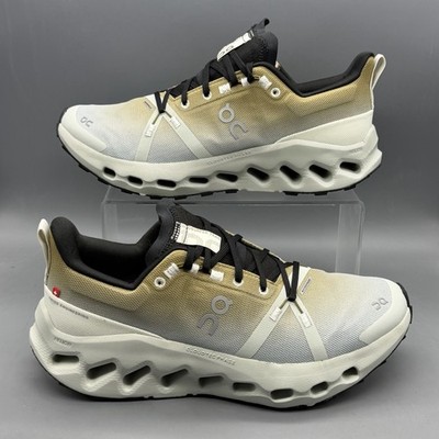 ON Cloudsurfer Trail WP Waterproof Womens 10 Trail Running Shoes Safari Mineral