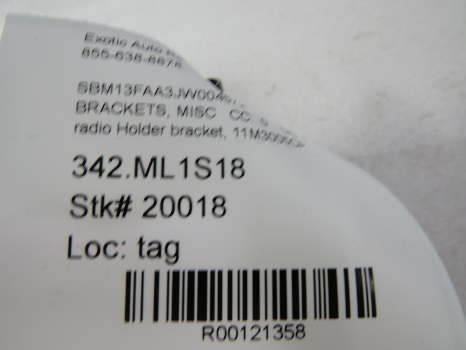 McLaren 570S, Radio Holder Bracket, Used, P/N 11M3005CP