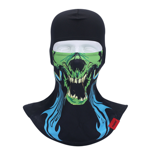 Skull Full Face Mask Men Women Scary Creepy Cosplay Mask Balaclava for Halloween - Picture 28 of 35