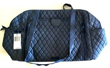 NWT Vera Bradley Baby Diaper Travel Changing Pad Bag Moonlight Navy Blue Denim