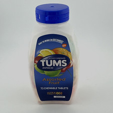 Tums Ultra 1000 Assorted Fruit 72 tabs By Tums