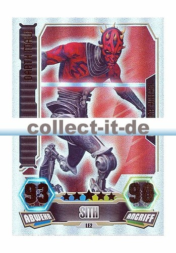 Force Attax Star Wars Darth Maul Force Attax Serie 3 LE2 - DARTH MAUL - Limitierte Auflage | eBay
