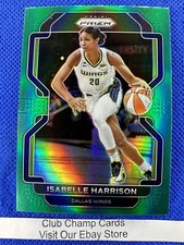 2022 #155 Isabelle Harrison WNBA Panini Prizm Basketball Green Prizm Wings