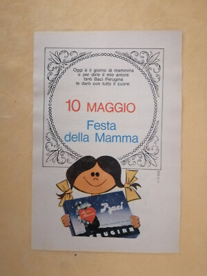 ORIGINAL PAPER ADVERTISING KISSES ''PERUGINA'' 1964