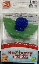 RaZbaby Raz-Berry Silicone Baby Teether Toy Berrybumps Soothe Babies Sore Gums