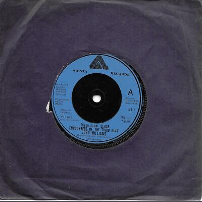 John Williams  Theme From Close Encounters Of The Third Kind Mis-press UK 45 7''