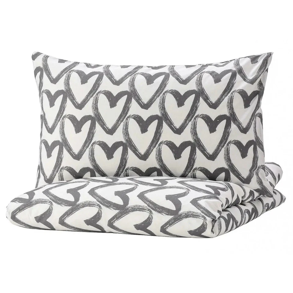 NUEVA Funda Nórdica Ikea LYKTFIBBLA Queen + Fundas de Almohada Foto 4 de 4