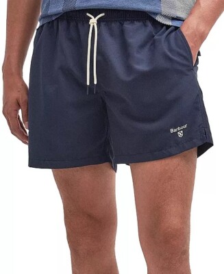 Barbour Regular-Fit Men's Swim Trunks Swimsuit Navy Blue 5