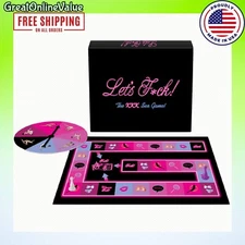Lets Fck Sex Couples Board Game Kinky Fantasy Romance Adult Gift NEW