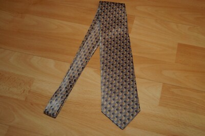 LANVIN Paris  Herren    Seiden Krawatte   silber-grau  made in France