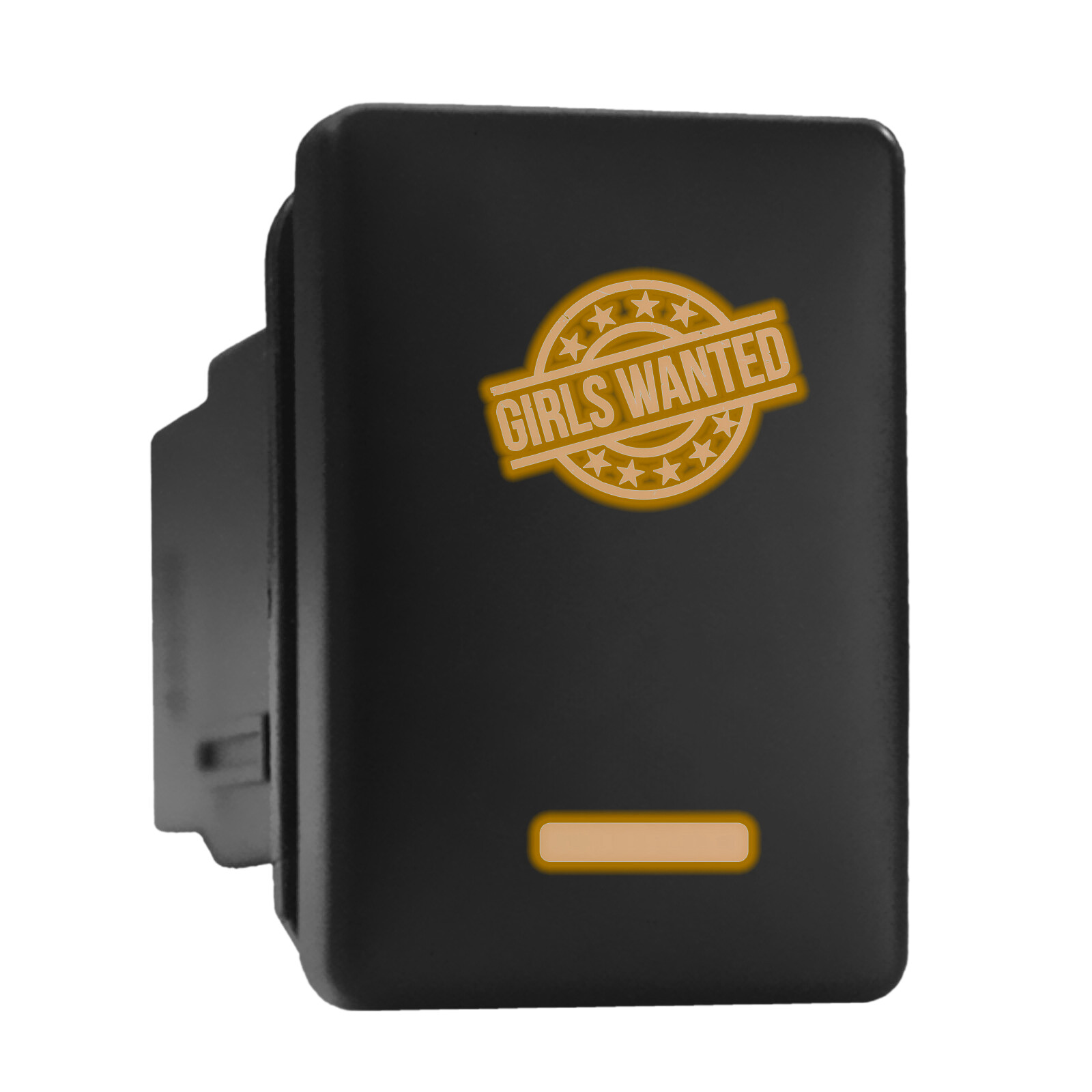 Orange Backlit Push Switch 1.28x0.87 for Toyota Girls Wanted