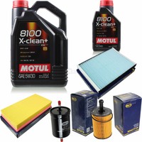 Sct Inspektionspaket 6L Motul 8100 X-Clean+ 5W-30 FüR Seat Toledo Ii 2.3 V5