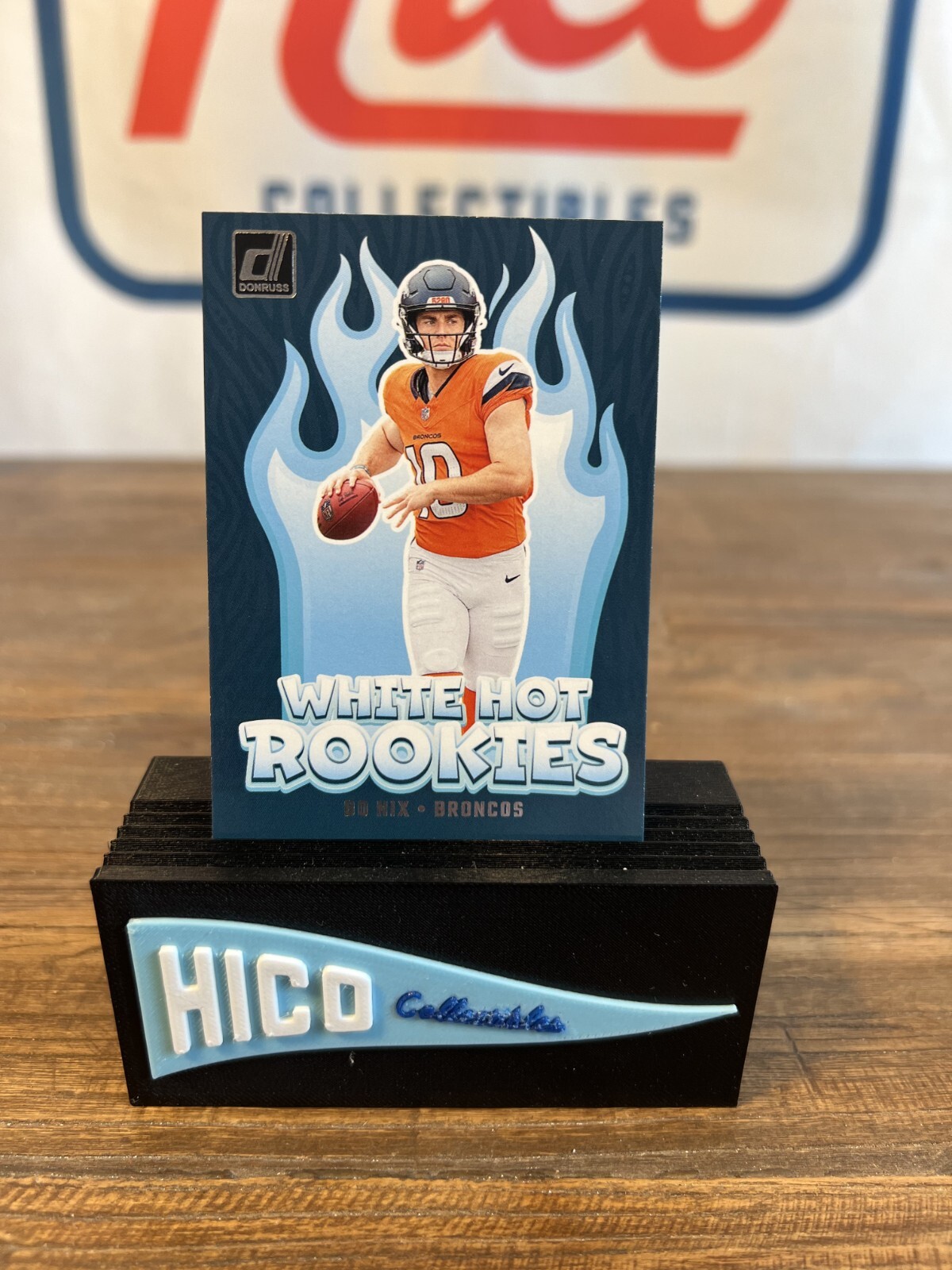 2024 Donruss White Hot Rookies Bo Nix WH9 RC