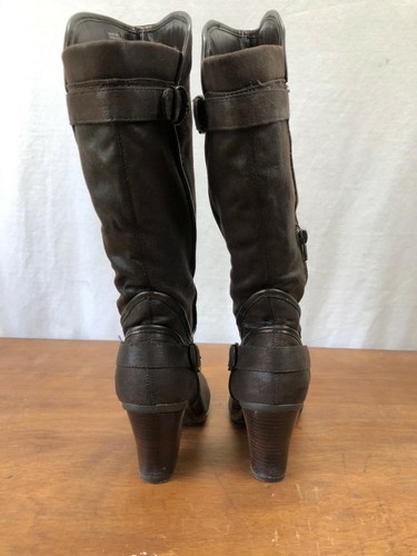 MADISON WOMAN'S BUCKLED BOOTS BTF09-10222-001-79 - SIZE 8M - Picture 4 of 5