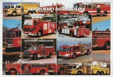 FIRE ENGINES 1999 MNH STAMP SHEETLET