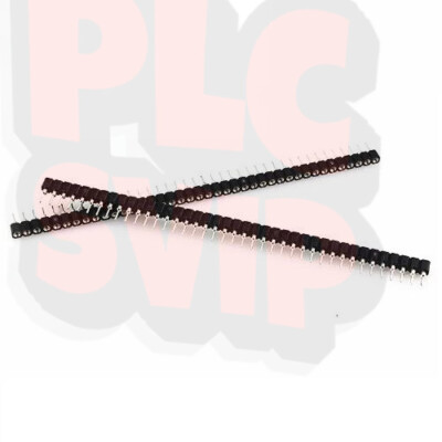 20Pcs Single Row 40Pin 2.54mm Round Female Pin Header gold plated machined