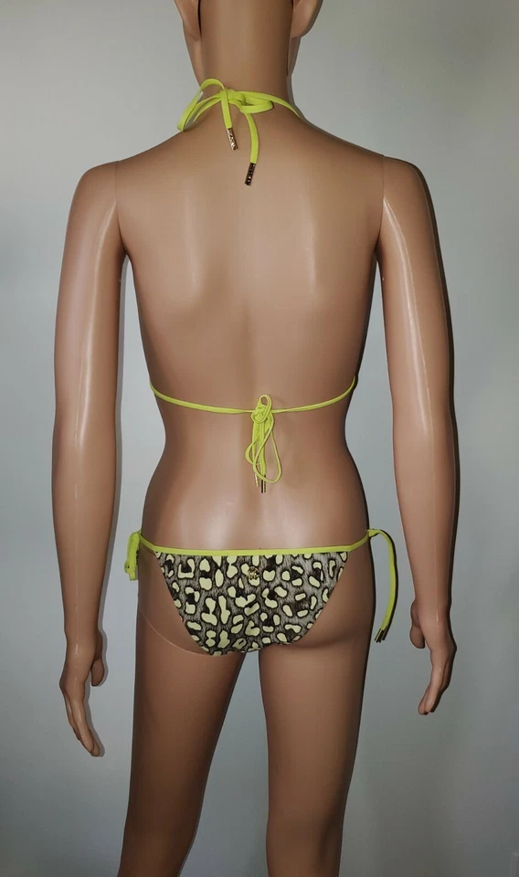 NWT Roberto Cavalli Leopard 2 Piece Bikini Bathing Suit, Made in Italy Size XXS - Image 4 of 4