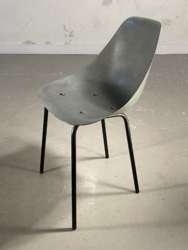 1950 RENE-JEAN CAILLETTE CHAISE COCCINELLE MODERNISTE Eames RECONSTRUCTION - Picture 2 of 10