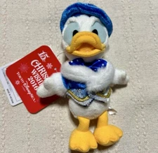 Disneyland Donald Duck Plush Key Chain New Christmas Tokyo Resort Japan F/S