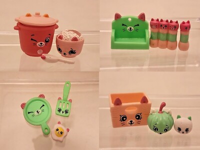 Shopkins HappyPlaces Special Delivery Kittty Kitchen Petkins Sets