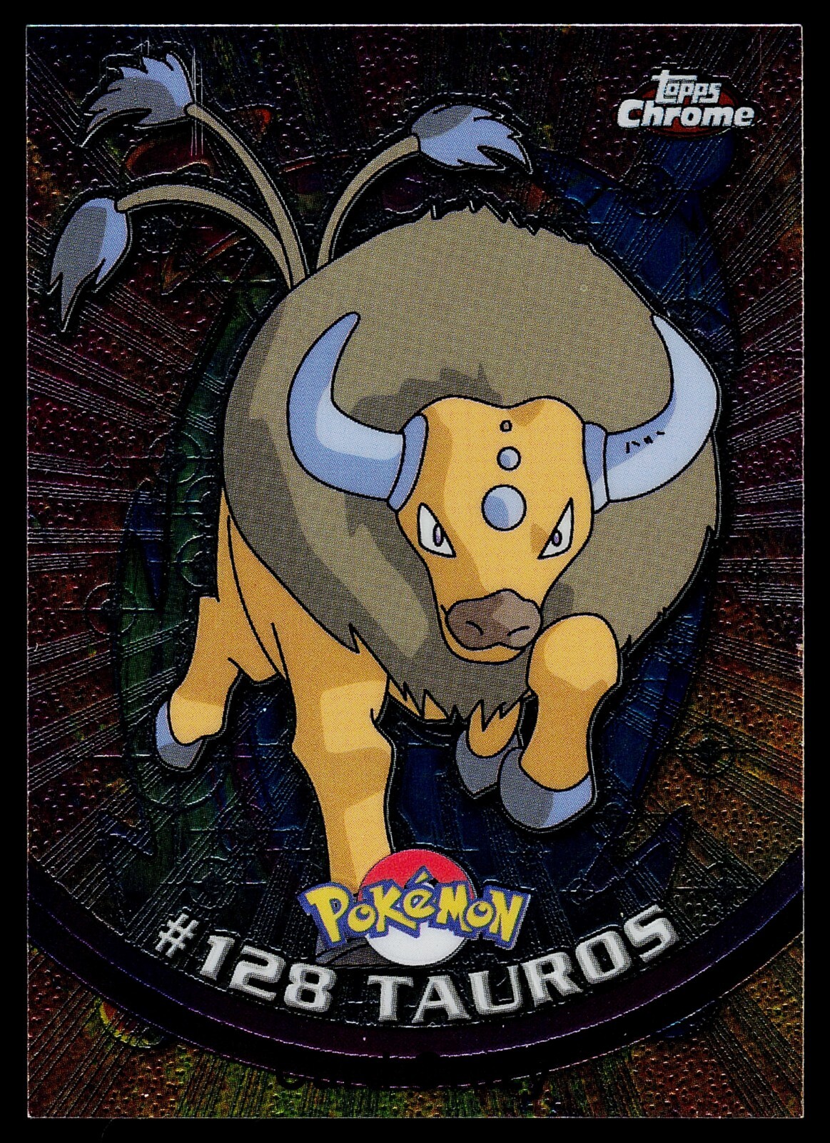 Tauros #128 - Topps Chrome Series 2 Pokemon Card Near Mint