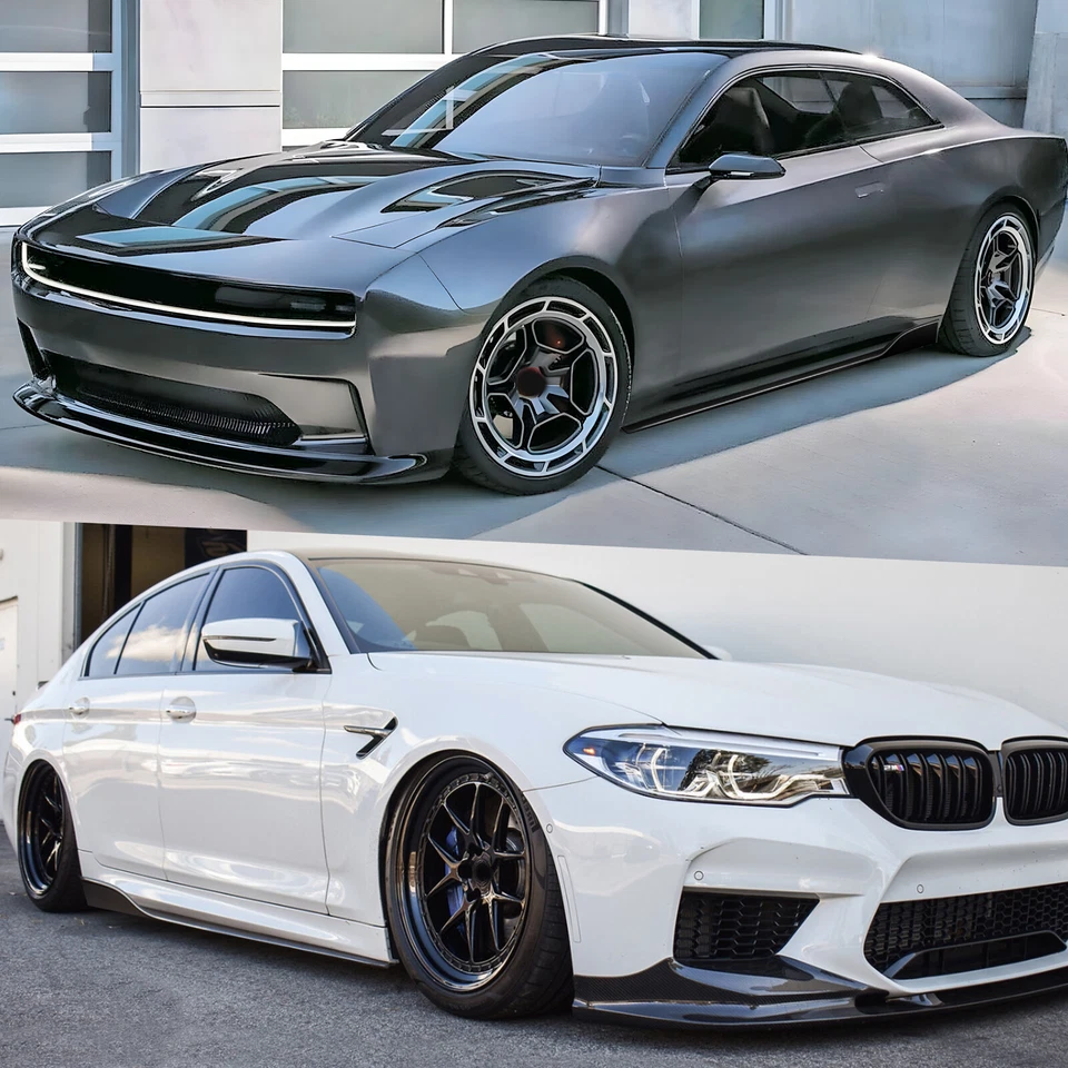 Glossy Side Skirt Extension Splitter Rocker Panel For BMW E90 E92 E93 2006-2021 - Imagem 3 de 4