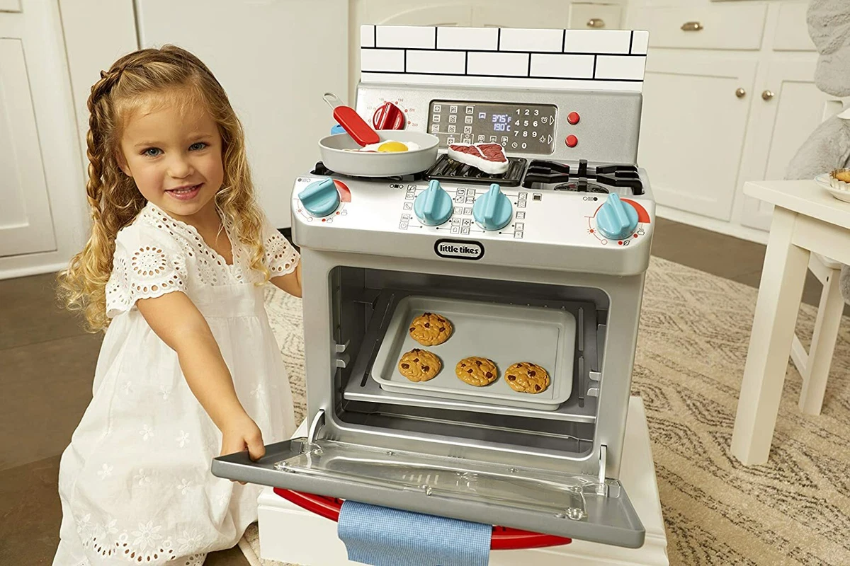 Kids Play Oven Pretend Play Kitchen Stove Interactive Imaginative Cooking  Child