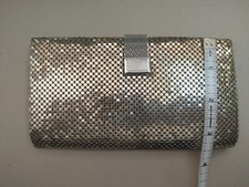 Vintage Whiting And Davis checkbook Wallet - original sale paperwork inside