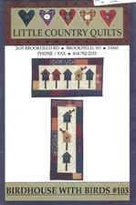 Birdhouse With Birds Wall Quilt  Little Country Quilts - 103