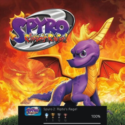 Platinum Trophy Chasers Spyro 2: Ripto's Rage! PS4